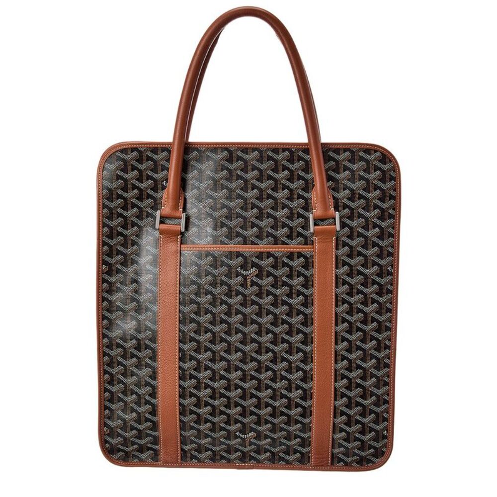 Goyard Brown Coated Canvas Bourgogne Shoulder Bag (Authentic Pre-Loved)